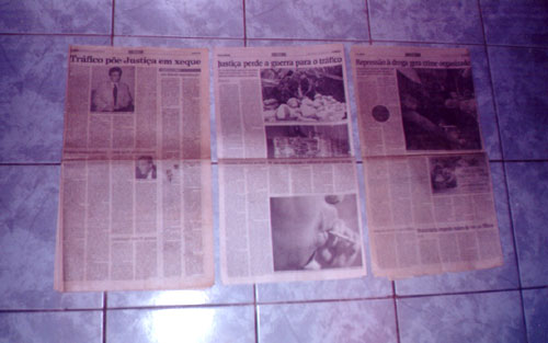Reportagens no jornal <strong>O Liberal, </strong>sobre a Dissertação de Mestrado "O Narcotráfico e o Sistema Penal Federal no Estado do Pará" <br>(1999 - 2001) 